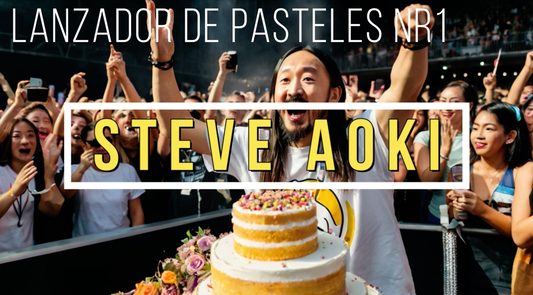 SteveAoki, DJ, EDM, Música, Fiesta, Tartas, DimMakRecords, Filantropía CulturaPop, Videojuegos, Colaboraciones, RécordMundial, AficionadoADrenalina, Ciencia, Entrevista