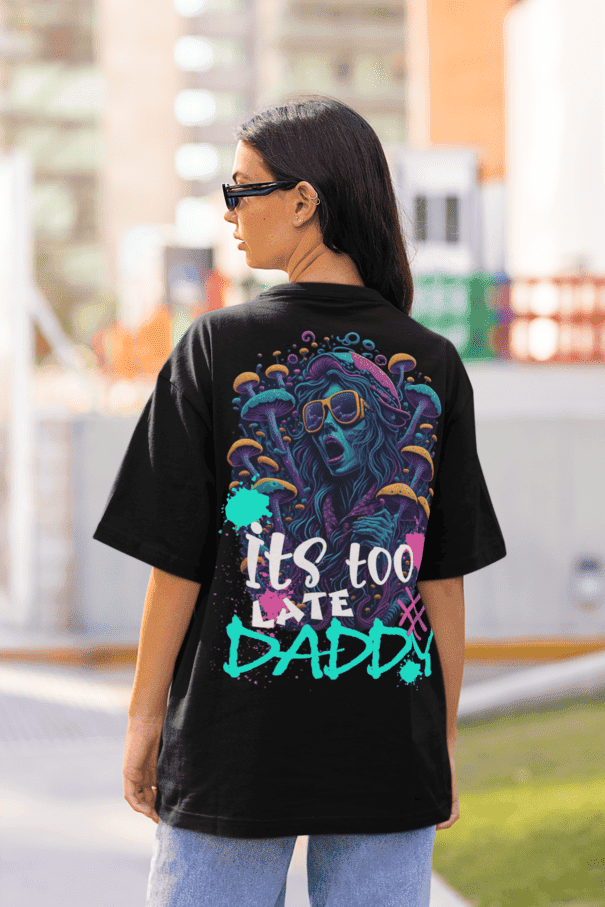 Acid Wear psychedelic rave shirt – worn by model