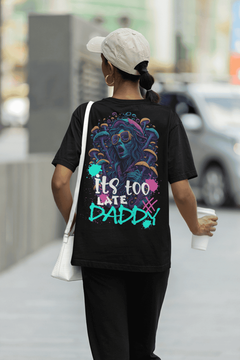 Acid Wear unisex streetwear t-shirt – flat lay