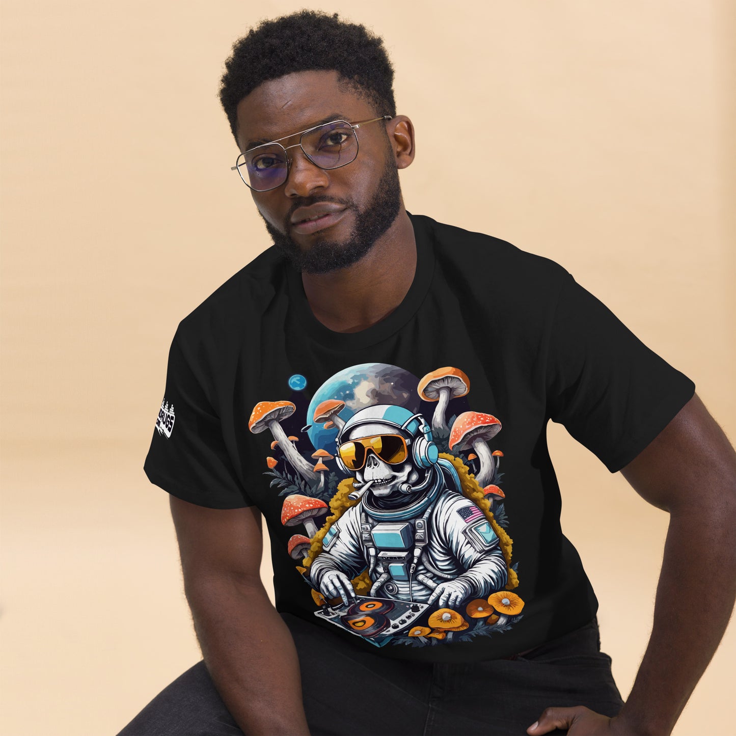 Astronaut Psychedelic Print Tee β Club and Festival DJ Fashion