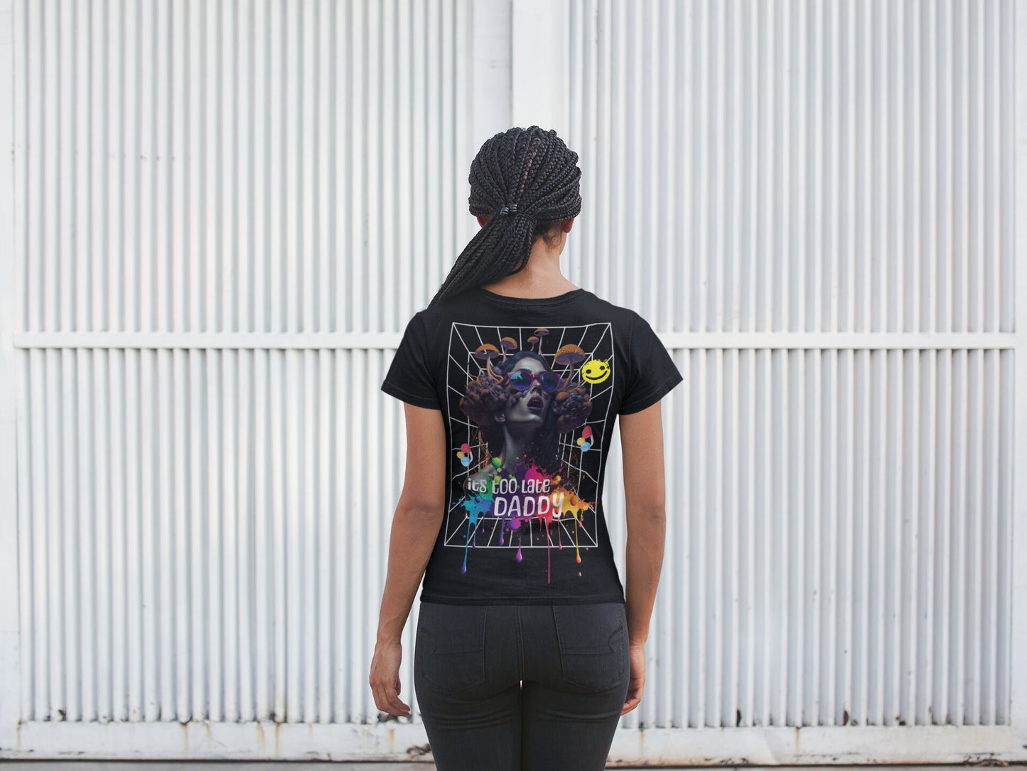 Camiseta Techno Mujer con grΓ‘fico de texto para eventos EDM