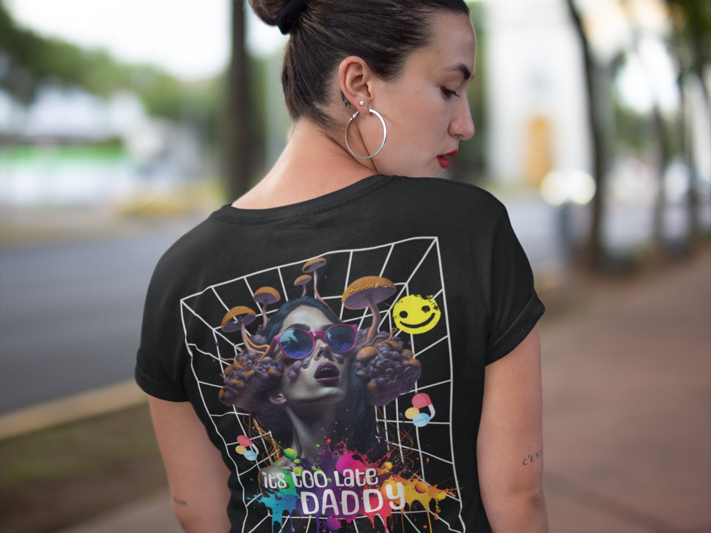 Camiseta Techno Mujer con mensaje en inglΓ©s para festivales
