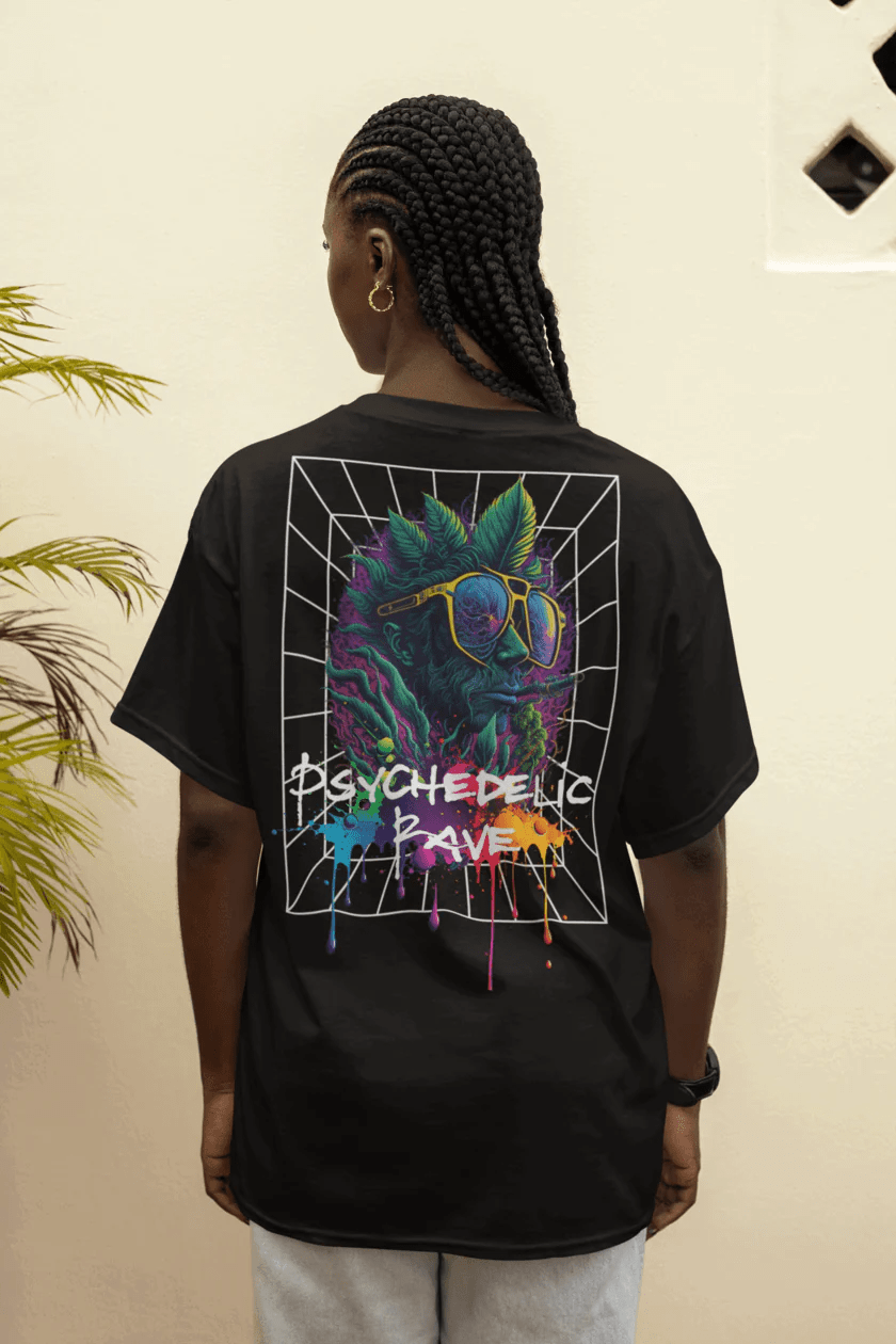 Camiseta rave psicodelico de catsondrugs.com