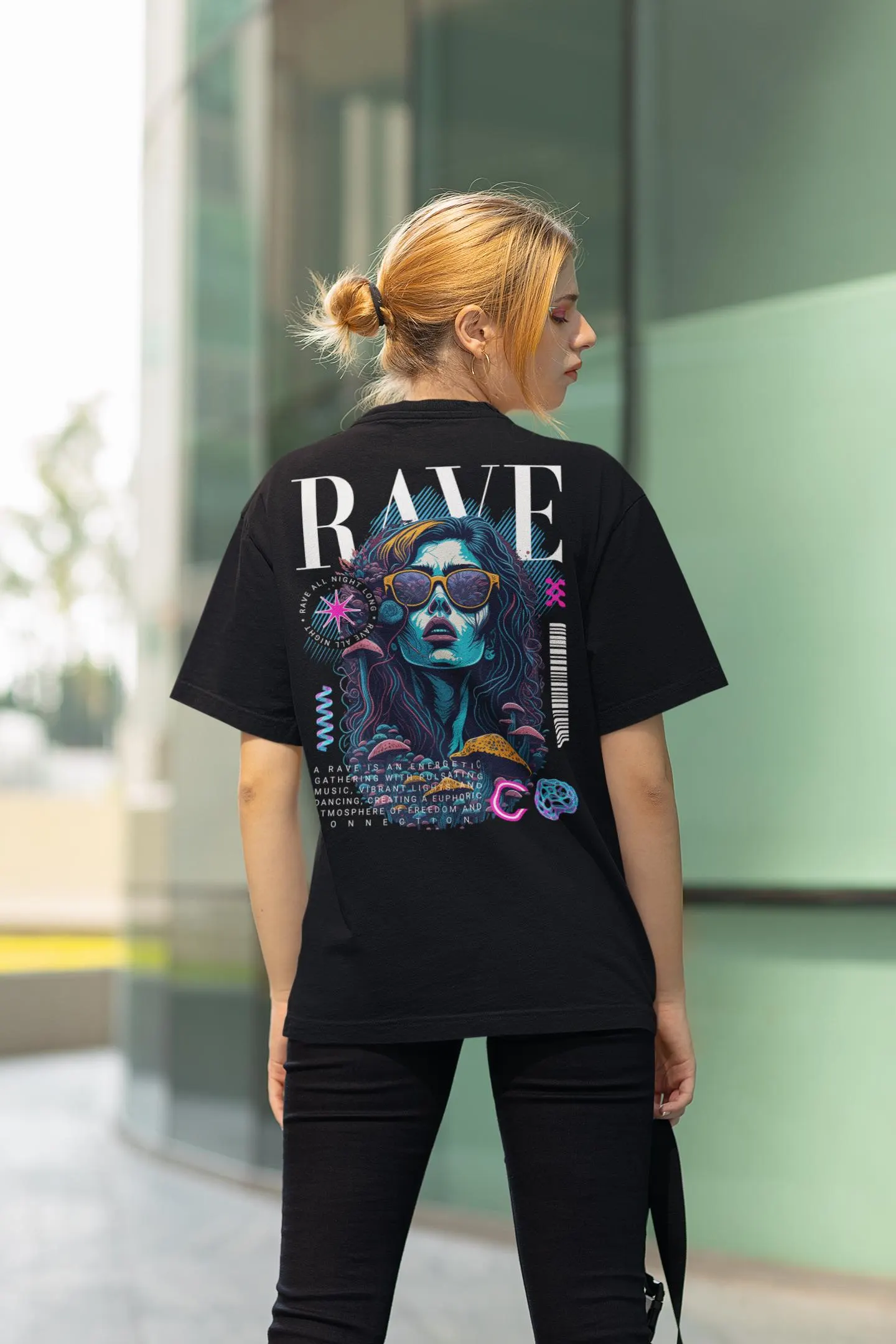 Cover Girl Motiv – Rave Klamotten