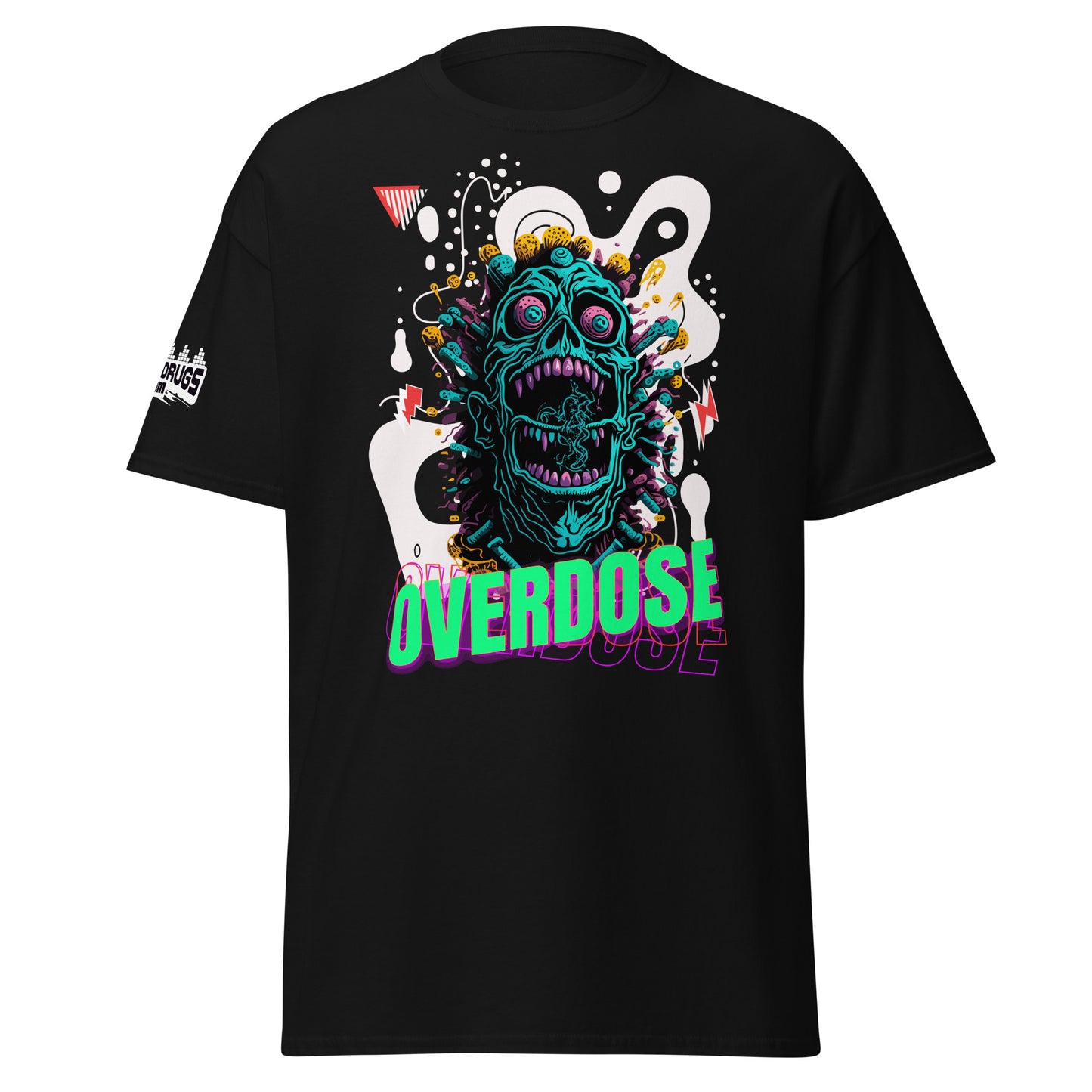 DJ Tee Techno Overdose Organism graphic t-shirt front view