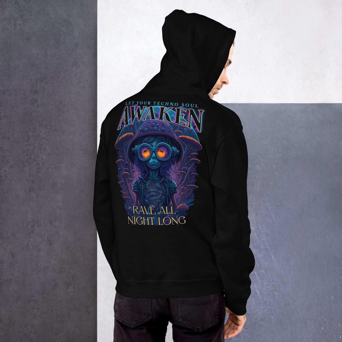 Festival Techno Hoodie from catsondrugs.com