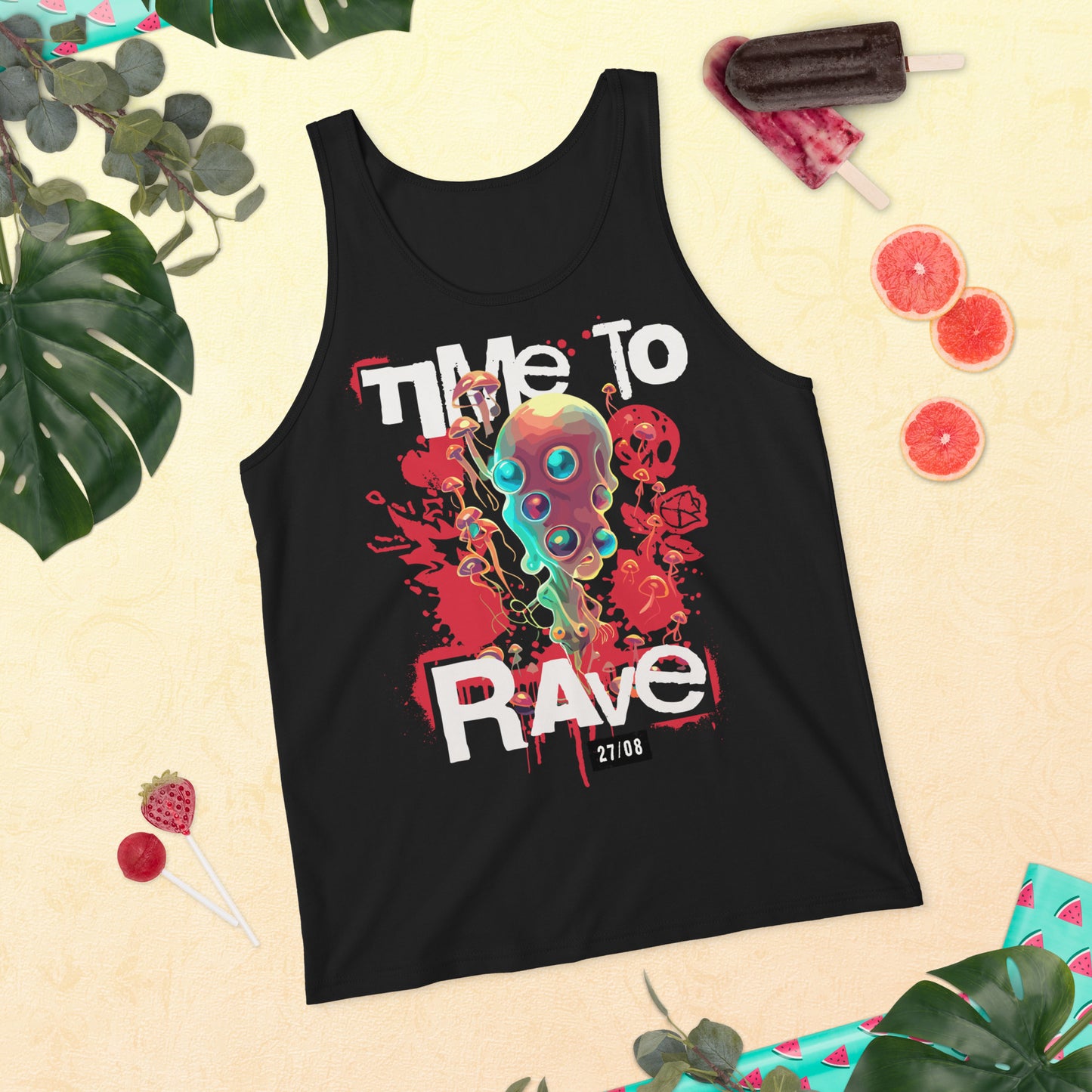 Funny Rave Tanks from catsondrugs.com