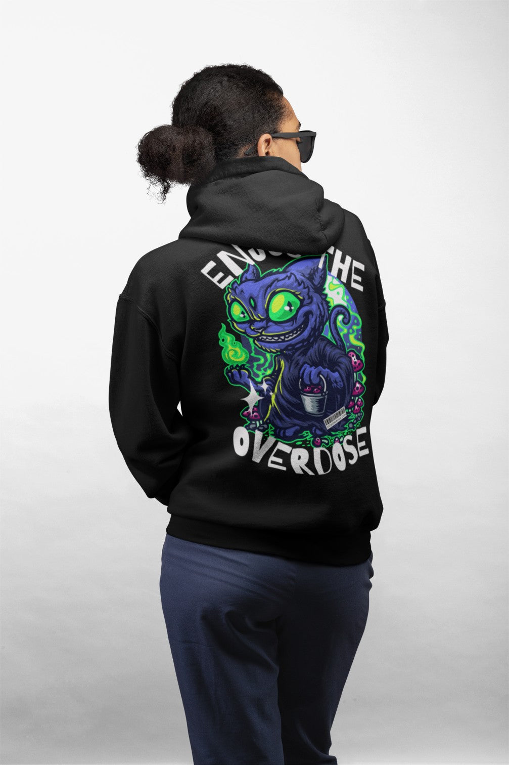 Oversized Trippy Hoodie with bold graphic design