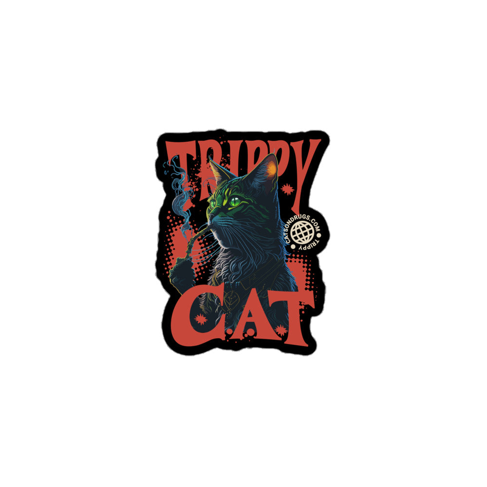 PEGATINA TRIPPY DIVERTIDA de catsondrugs.com