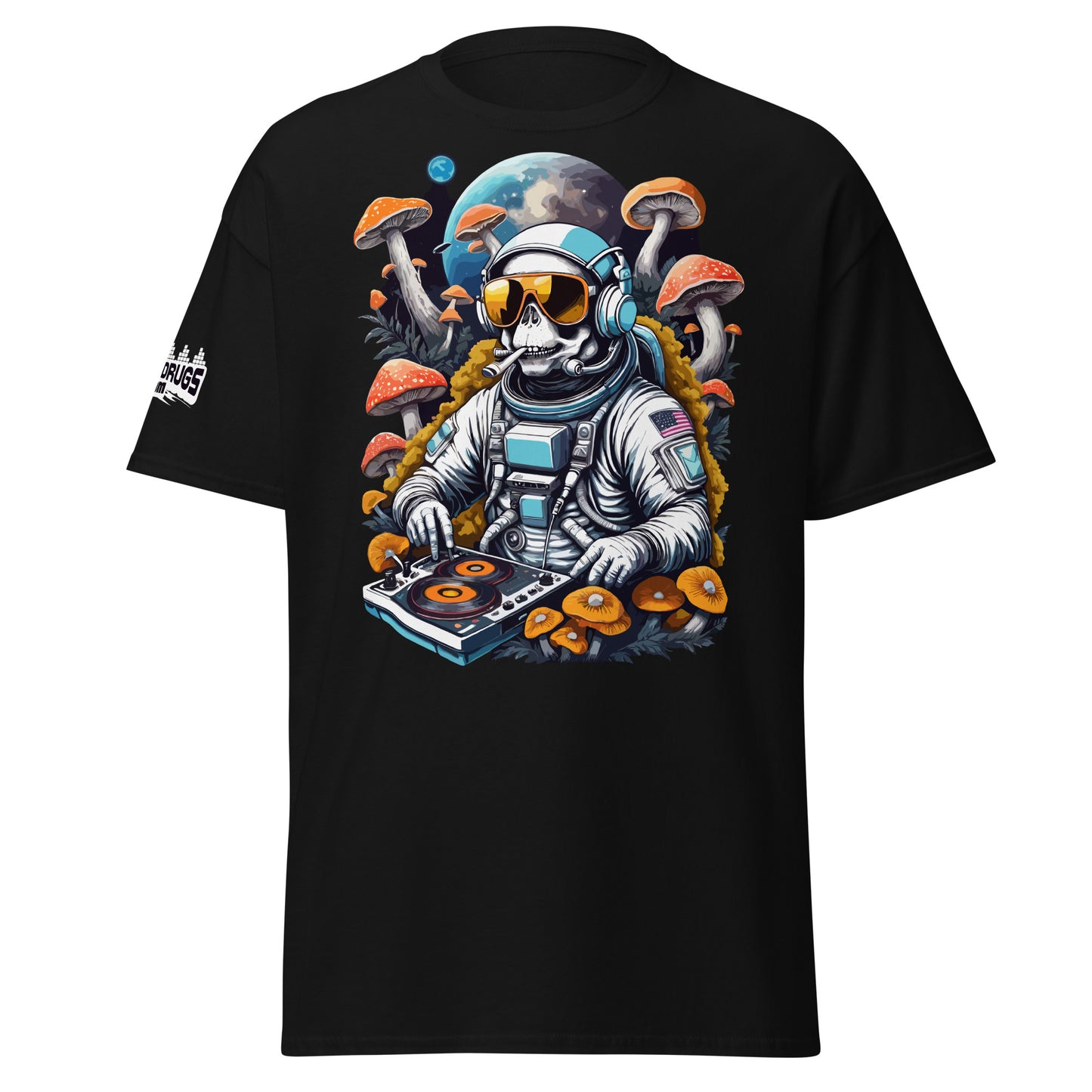 Psychedelic Astronaut T-Shirt β Futuristic DJ Fashion for Raves