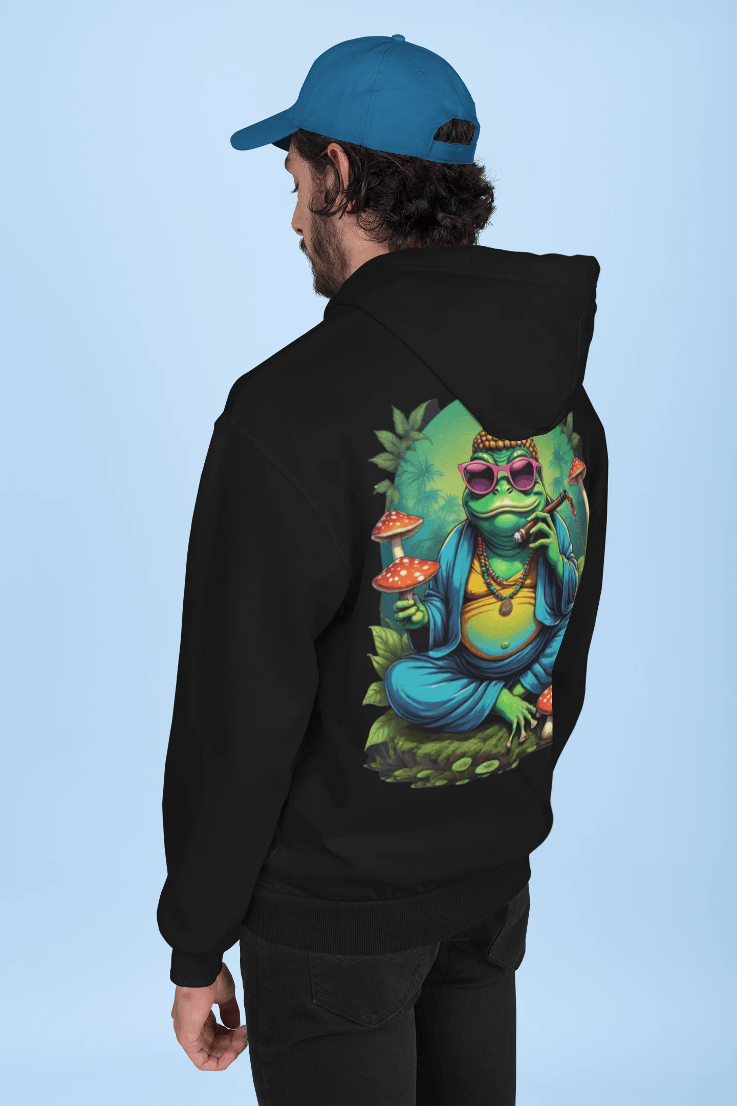 Psychedelic Hoodie | Psychedelic Buddha Frog