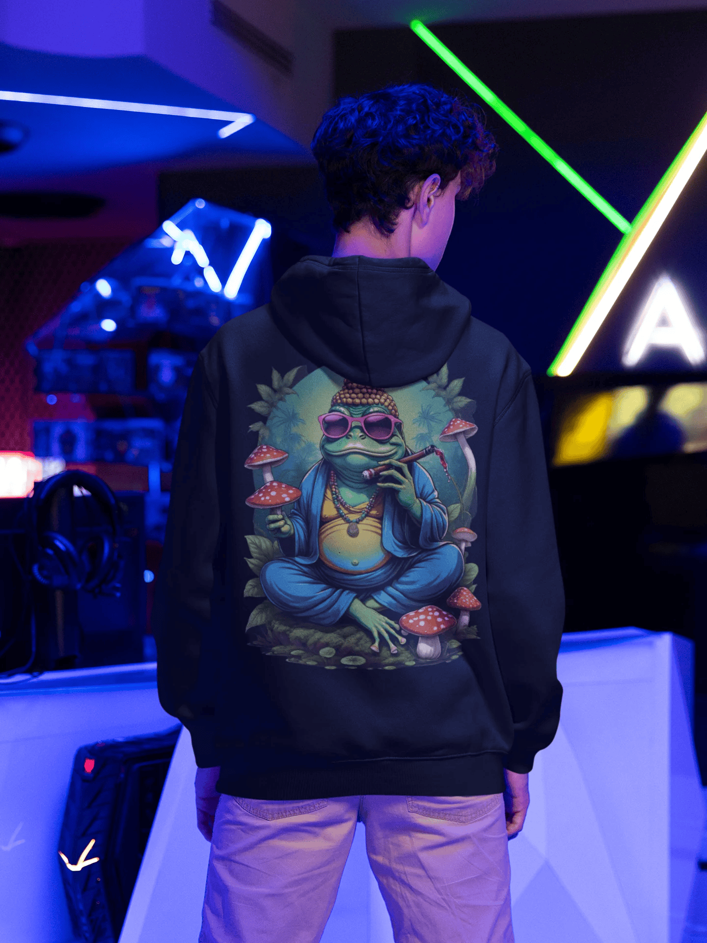 Psychedelic Hoodie | Psychedelic Buddha Frog