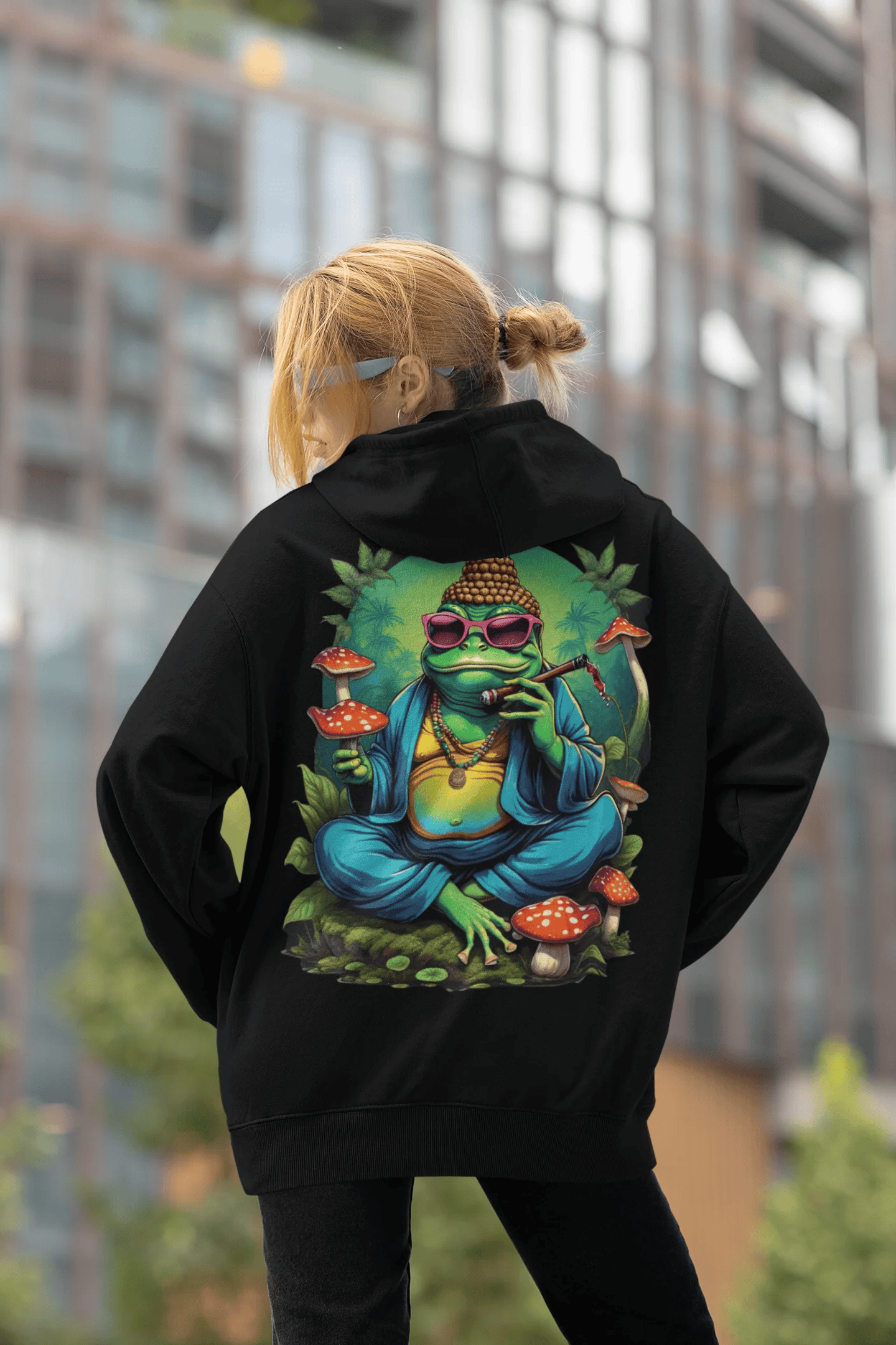 Psychedelic Hoodie | Psychedelic Buddha Frog