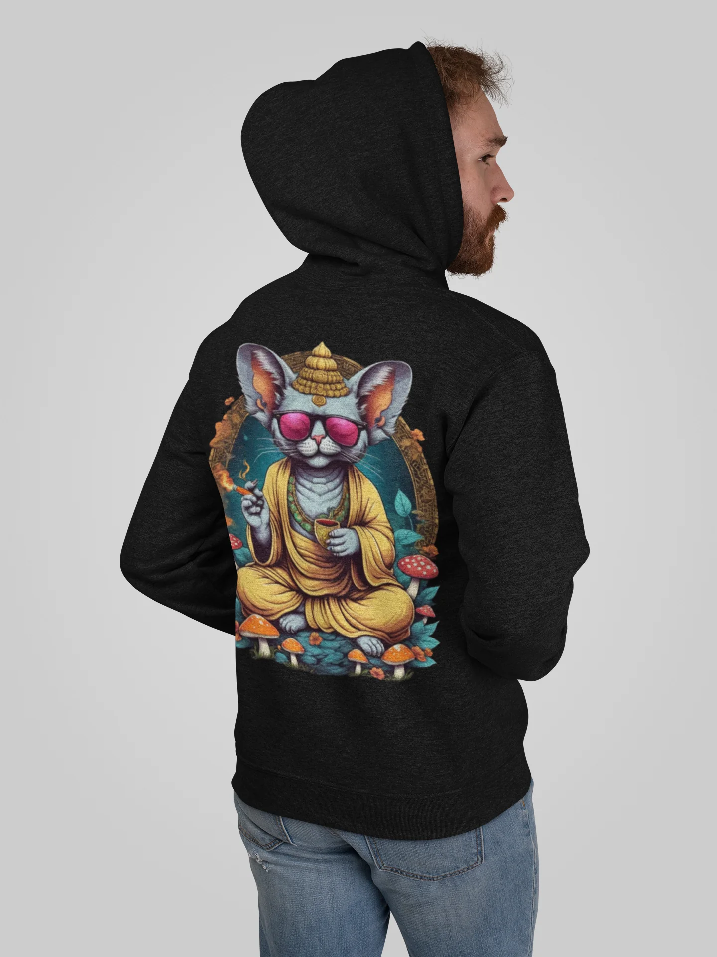 Festival Hoodie | Psychedelic Buddha Mouse