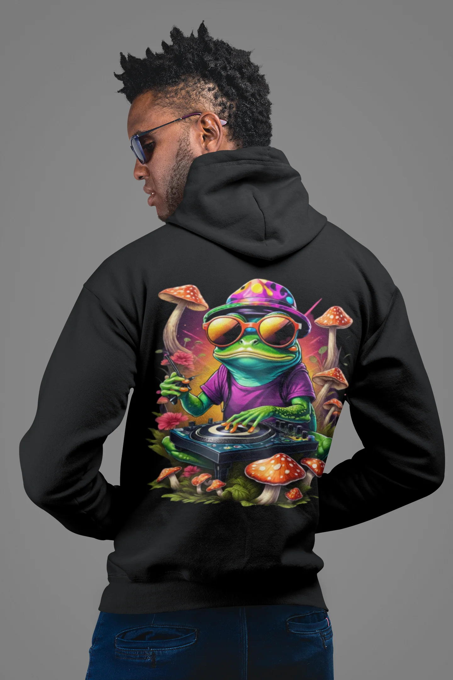 EDM Hoodie | Psychedelic Techno Frog