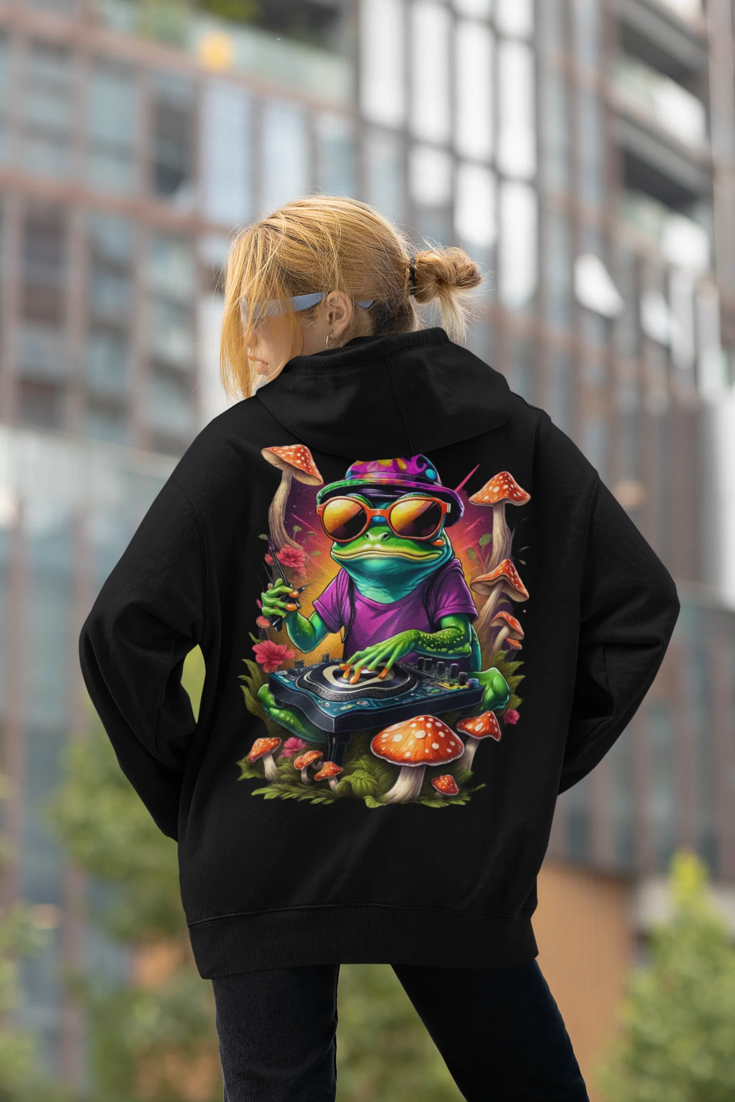 EDM Hoodie | Psychedelic Techno Frog