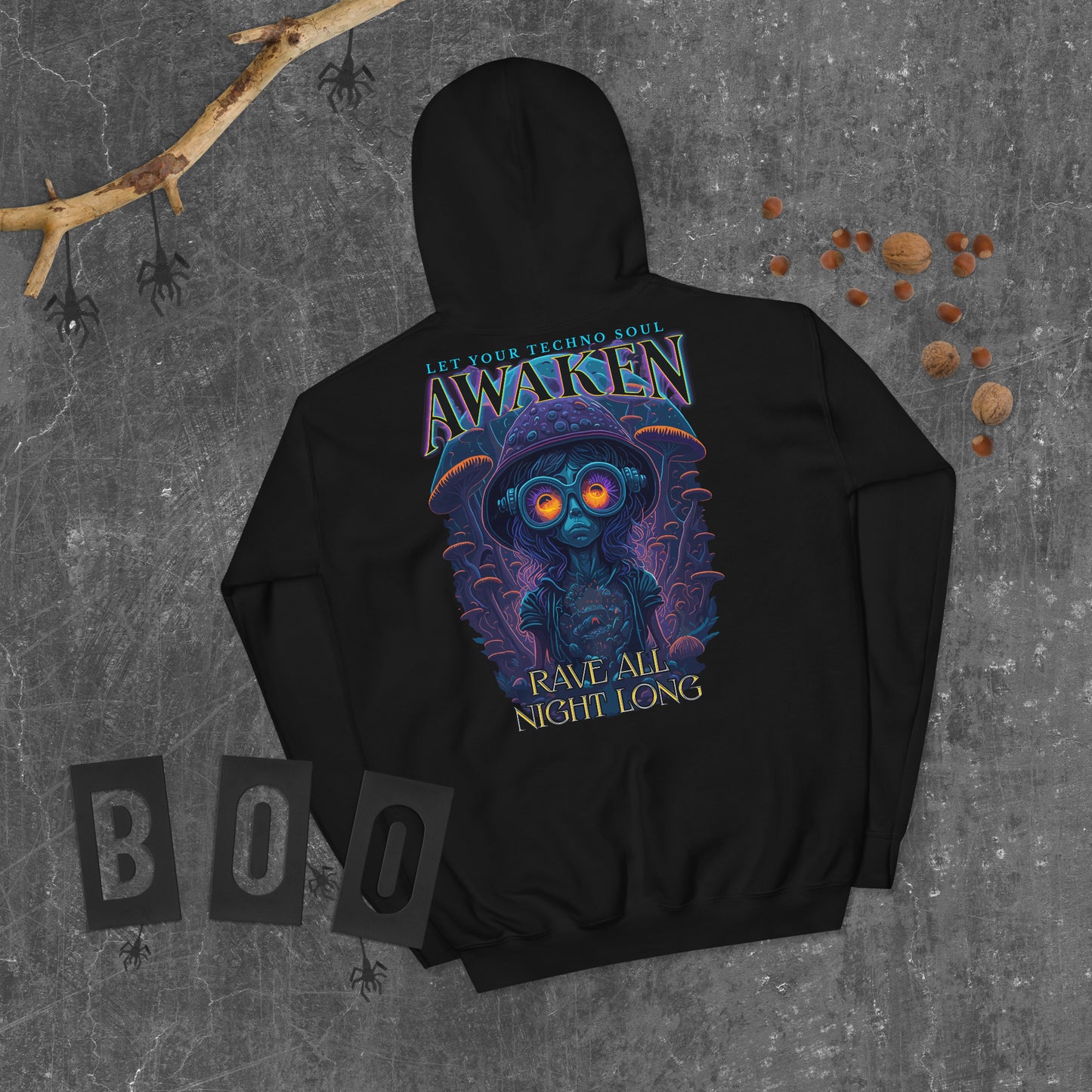 Psychedelic Techno Hoodies from catsondrugs.com