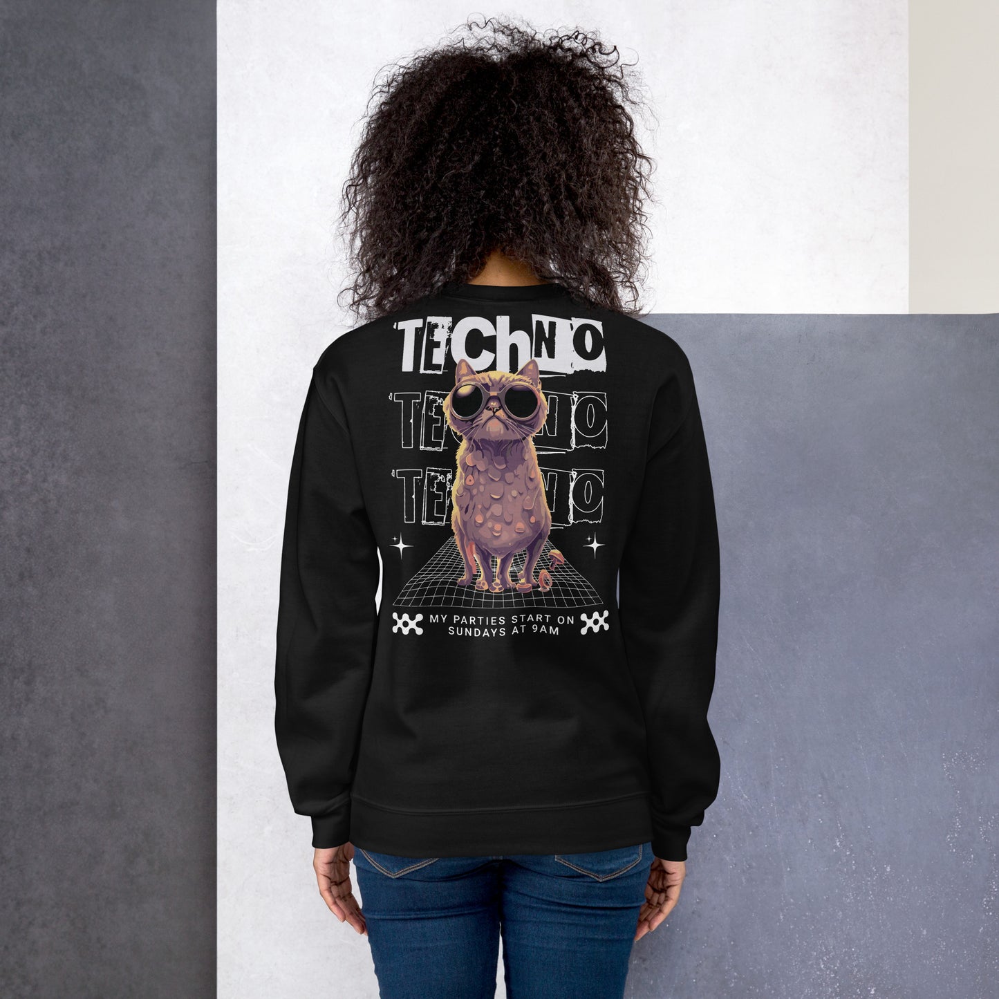 Psychedelic Techno Sweatshirts from catsondrugs.com