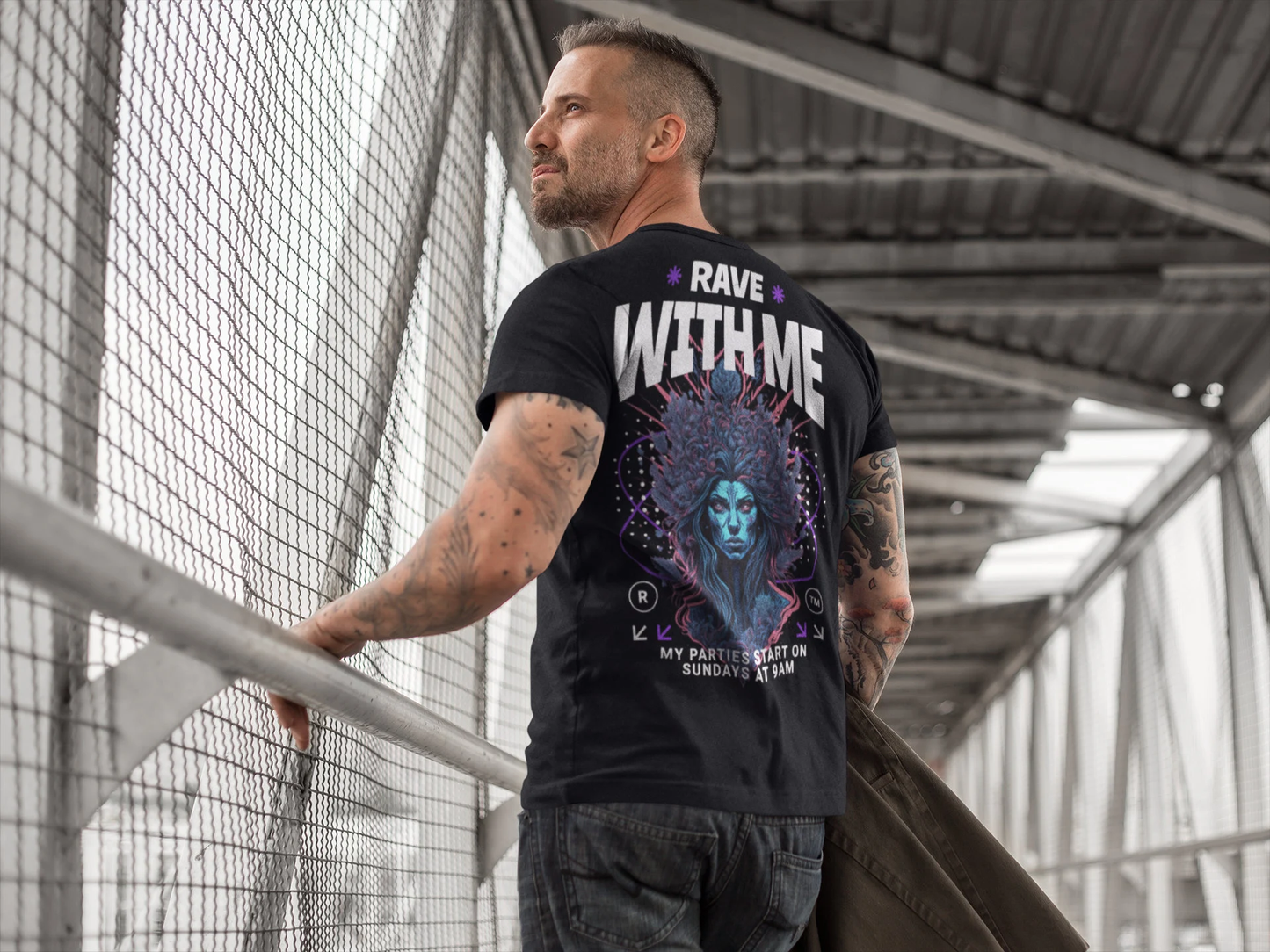 Rave Streetwear Outfit for men from catsondrugs.com