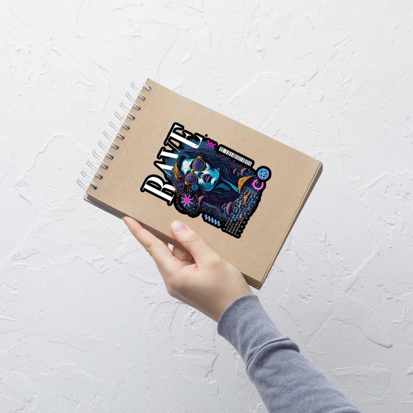 Rave festival stickers from catsondrugs.com