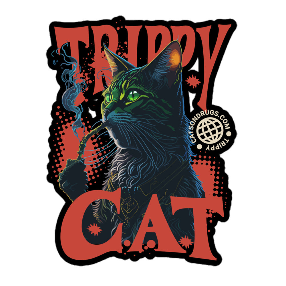 TRIPPY STICKER FROM CATSONDRUGS.COM