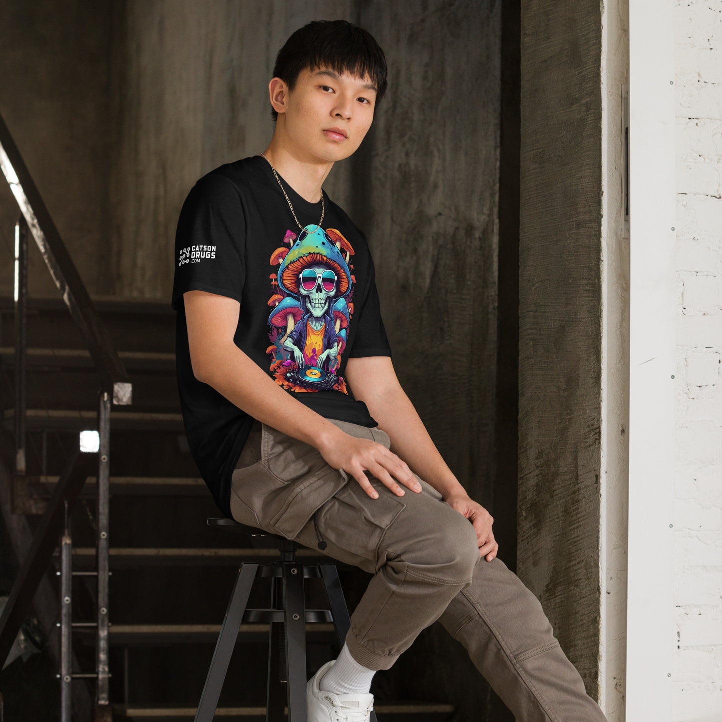 Techno Ghost T-Shirt from catsondrugs.com