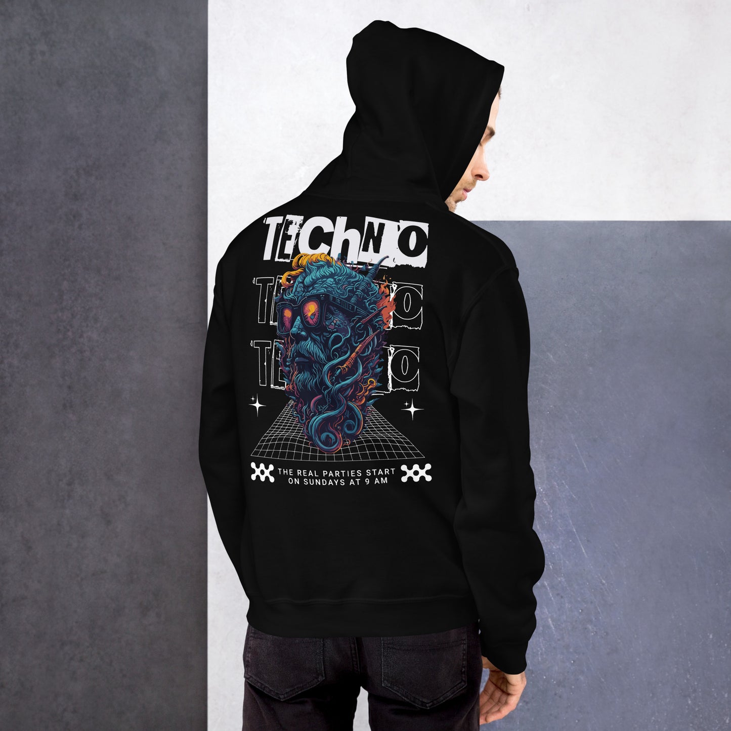 Techno Hoodie Wear Men from catsondrugs.com