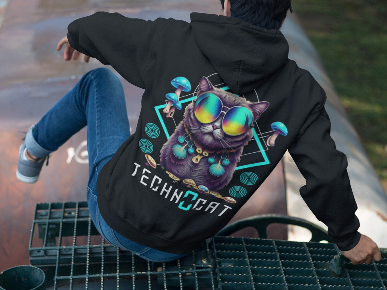Diamond Techno Cat | Sudadera EDM