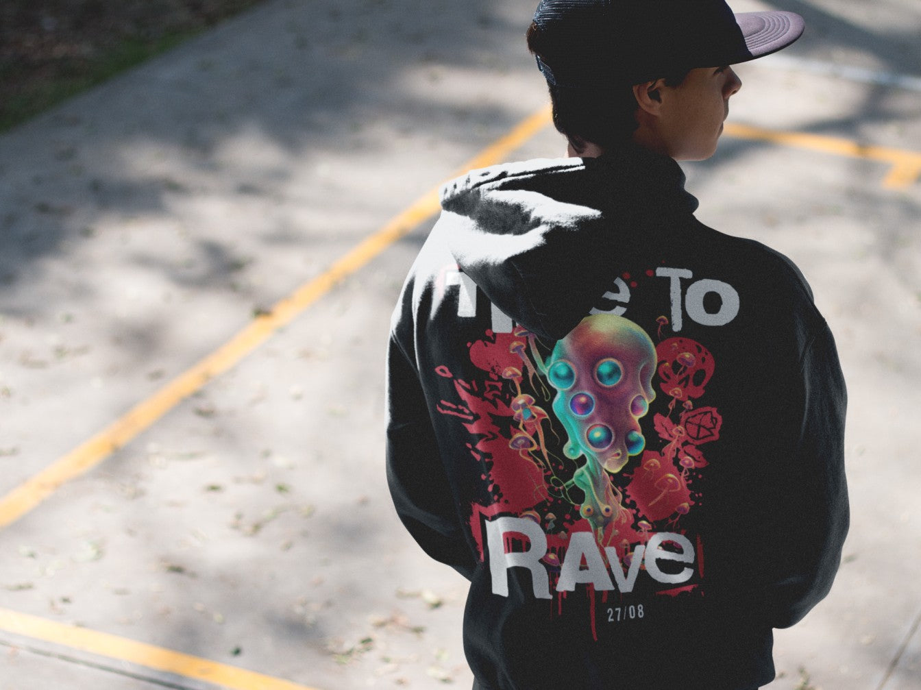 Rave Hoodie | Time to Rave | Techno Alien