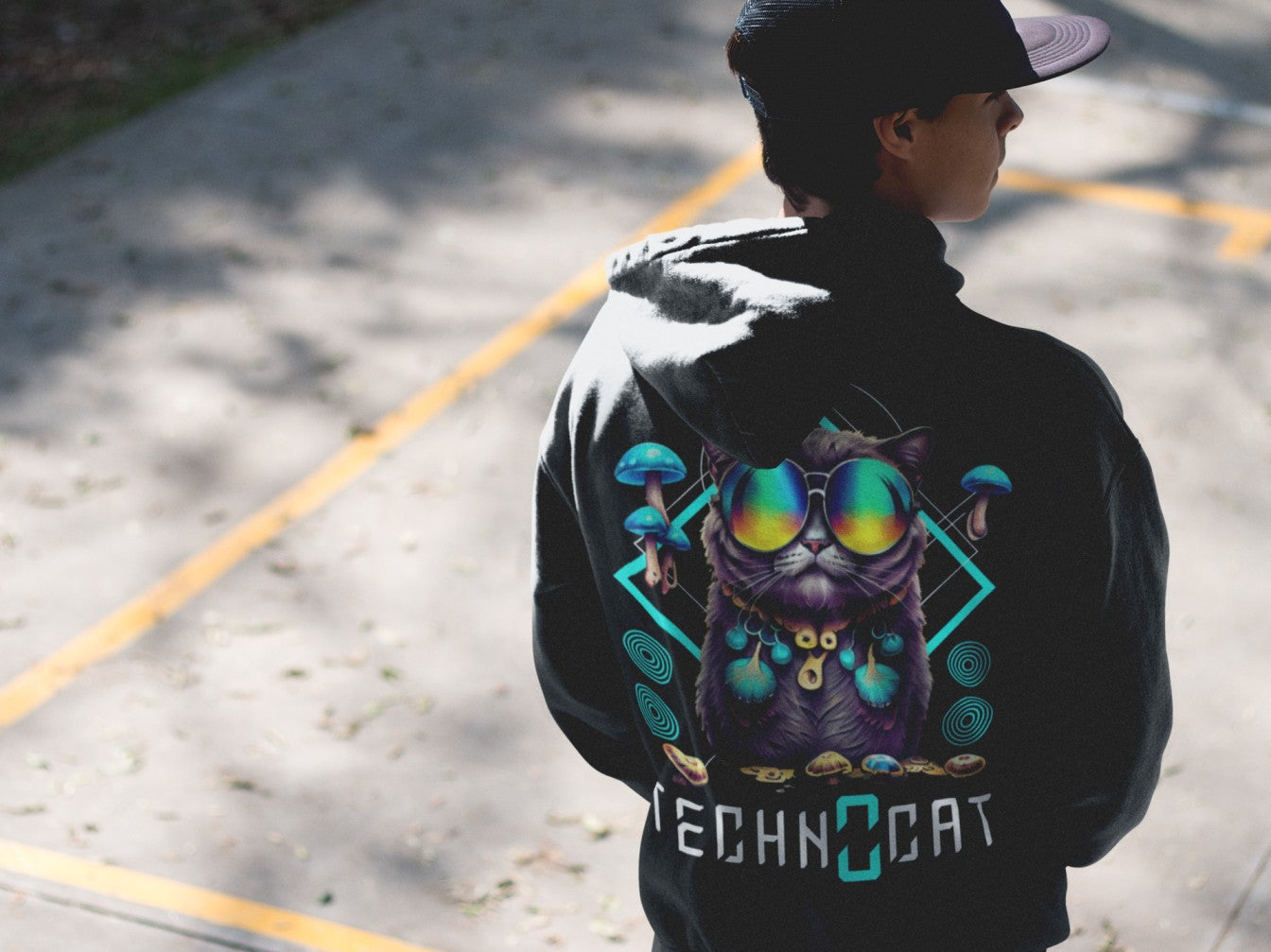Diamond Techno Cat | Sudadera EDM