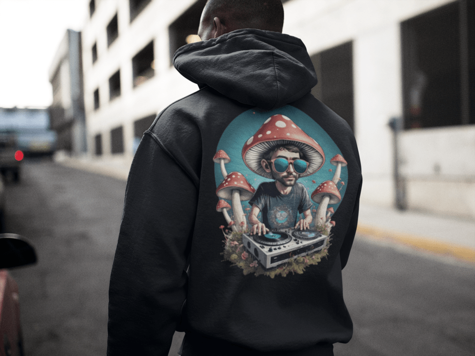 Trippy Hoodie | Psychedelic Mushroom DJ