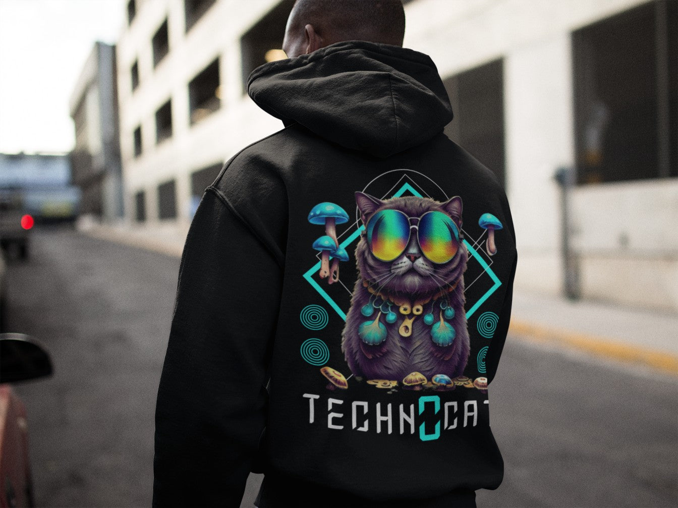 Diamond Techno Cat | Sudadera EDM
