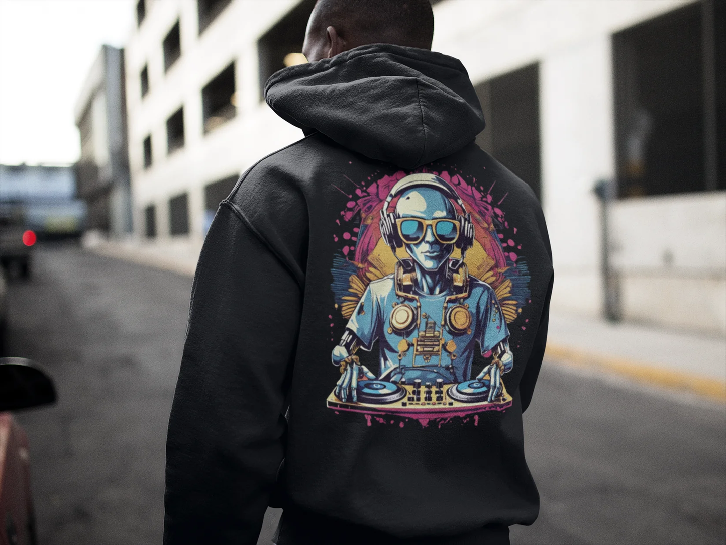 Underground Hoodie | Psychedelic DJ Robot