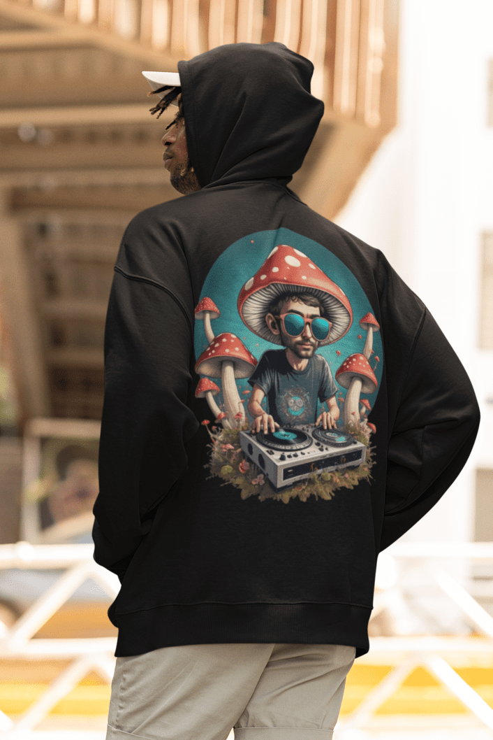 Trippy Hoodie | Psychedelic Mushroom DJ