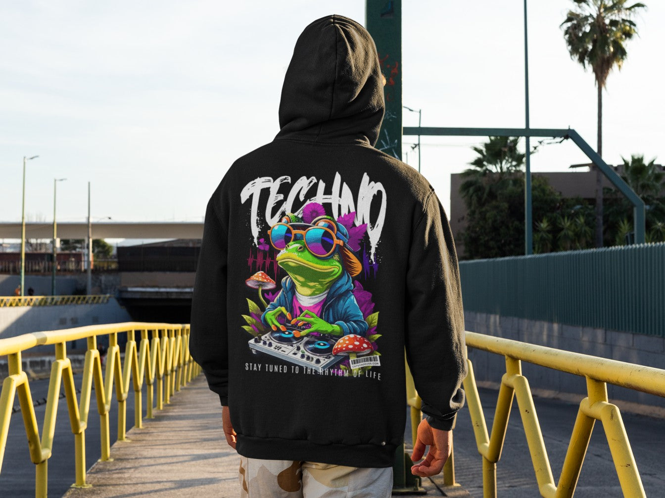 Techno Frog | Trippy Hoodie