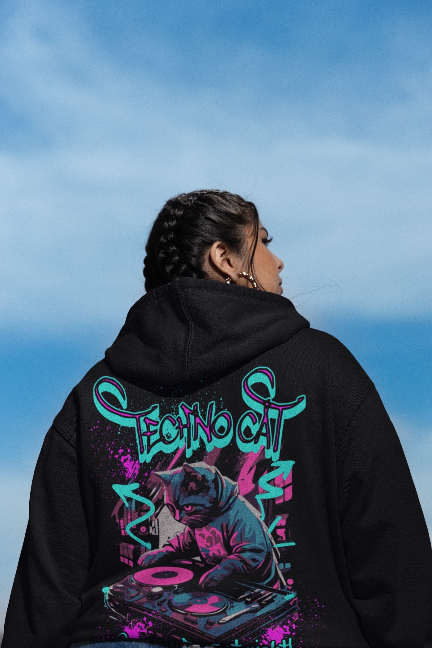 Techno Cat | Festival Hoodie