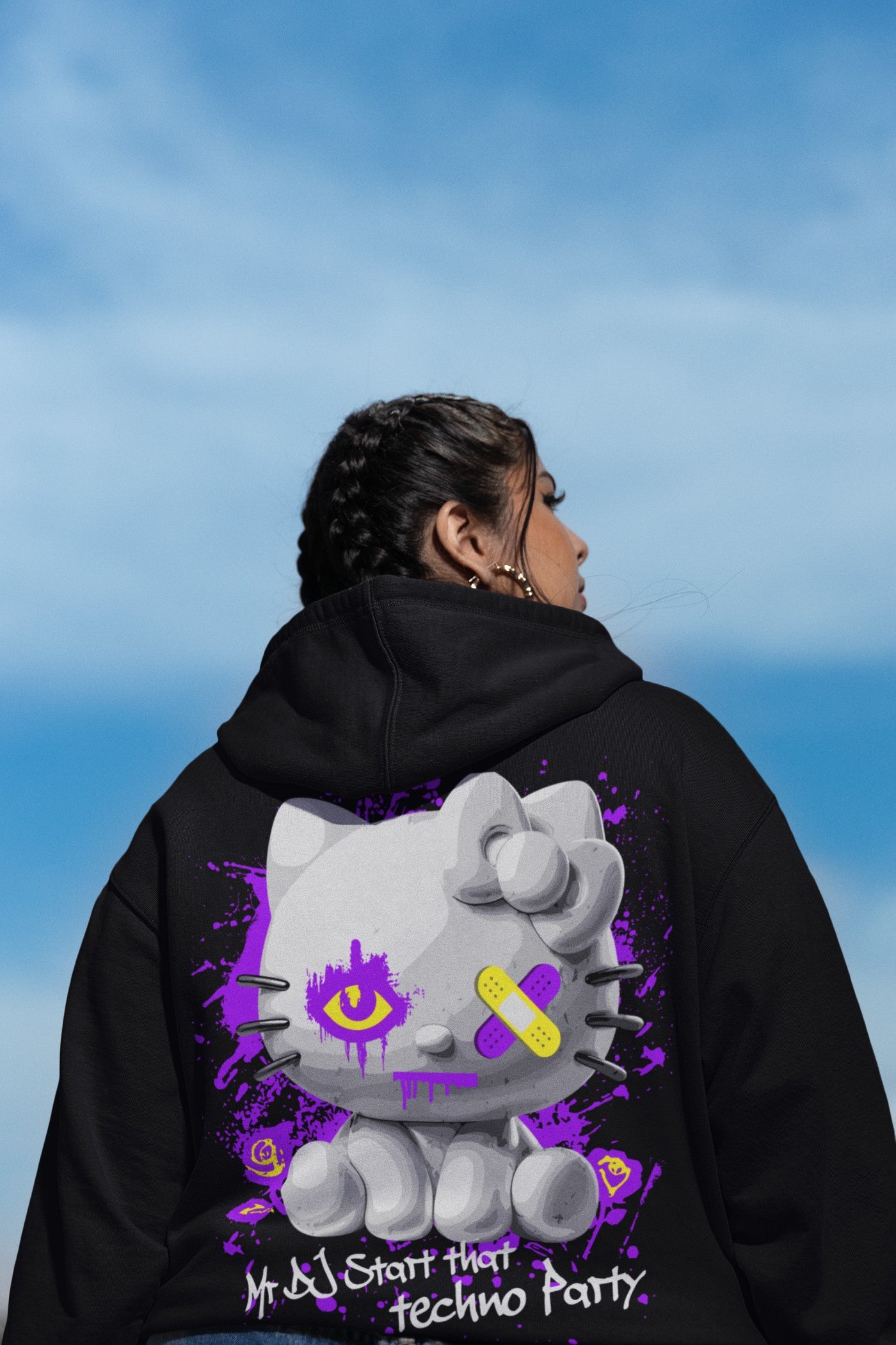 Festival Hoodie | Techno Cat