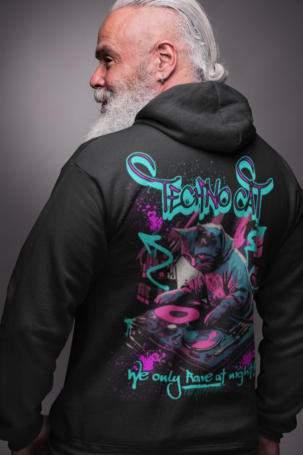 Techno Cat | Festival Hoodie