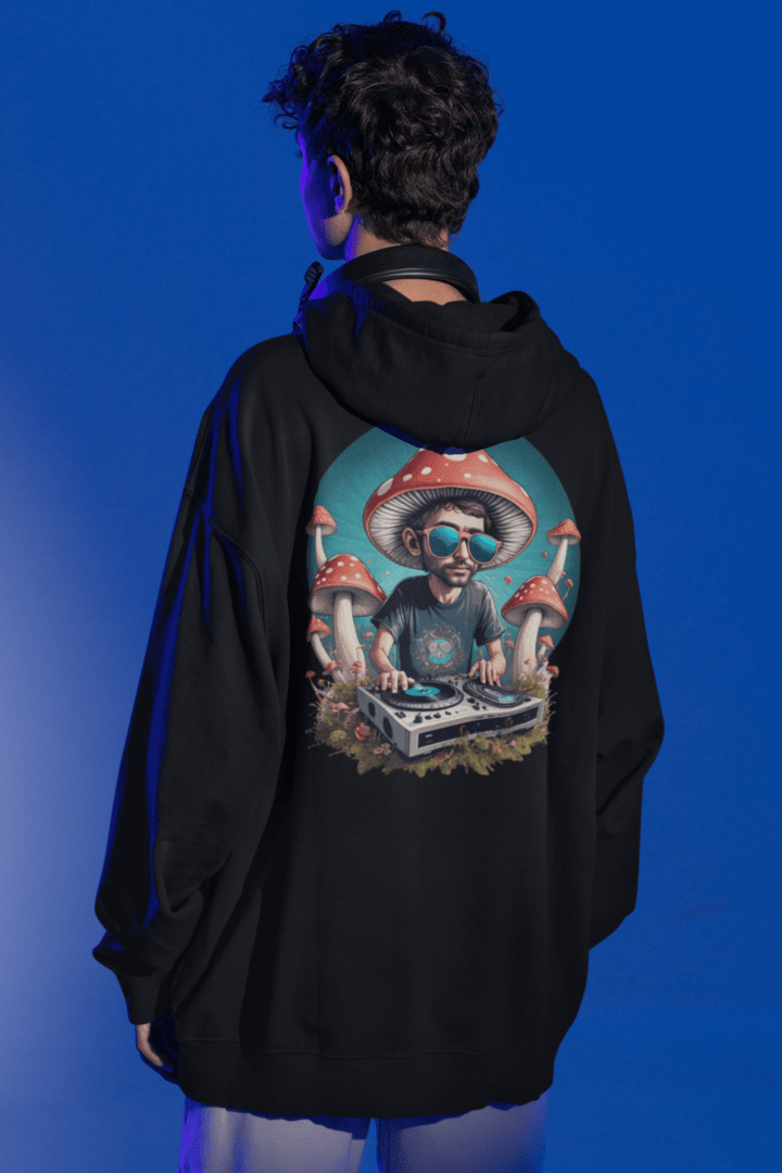 Trippy Hoodie | Psychedelic Mushroom DJ
