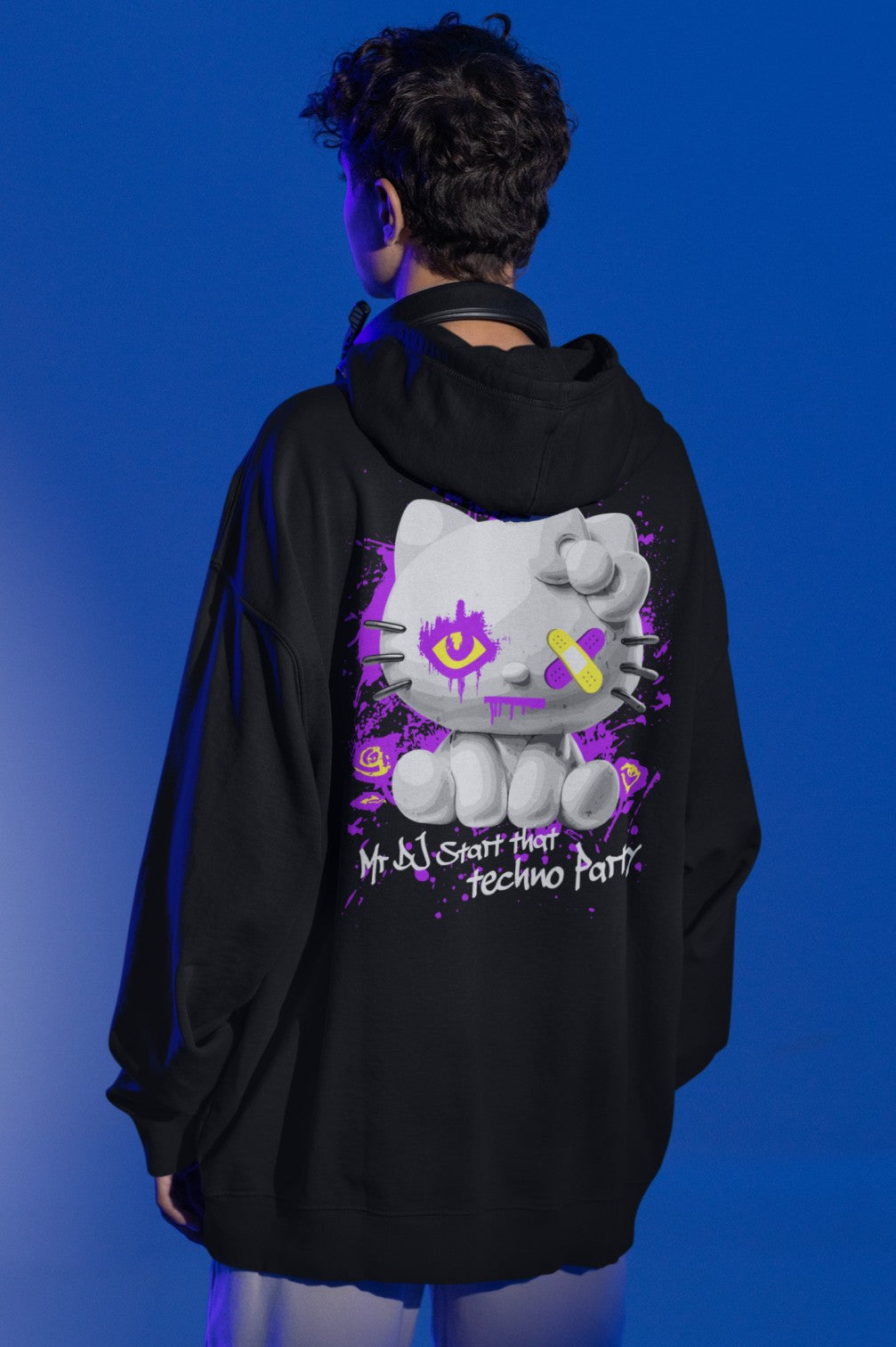 Festival Hoodie | Techno Cat