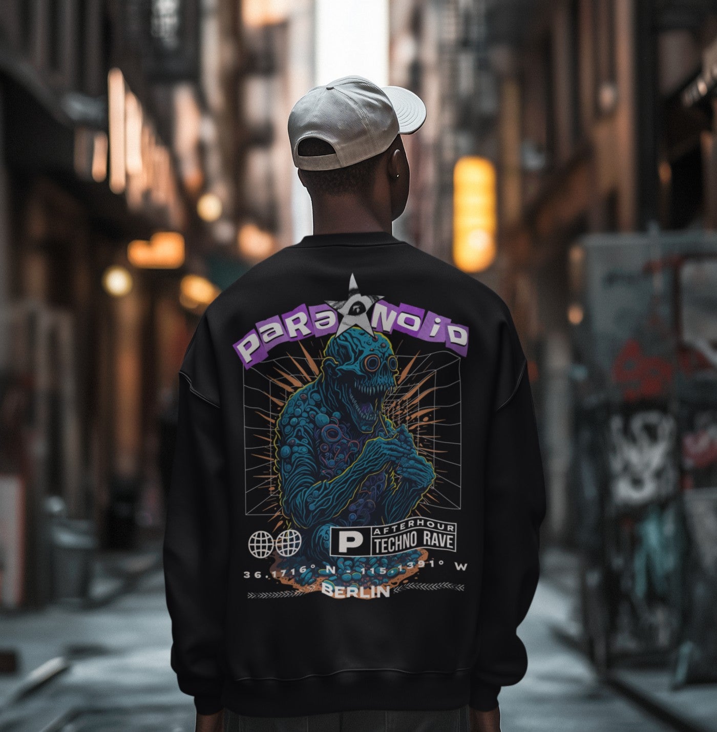 Paranoid Cat | Techno Sweatshirt