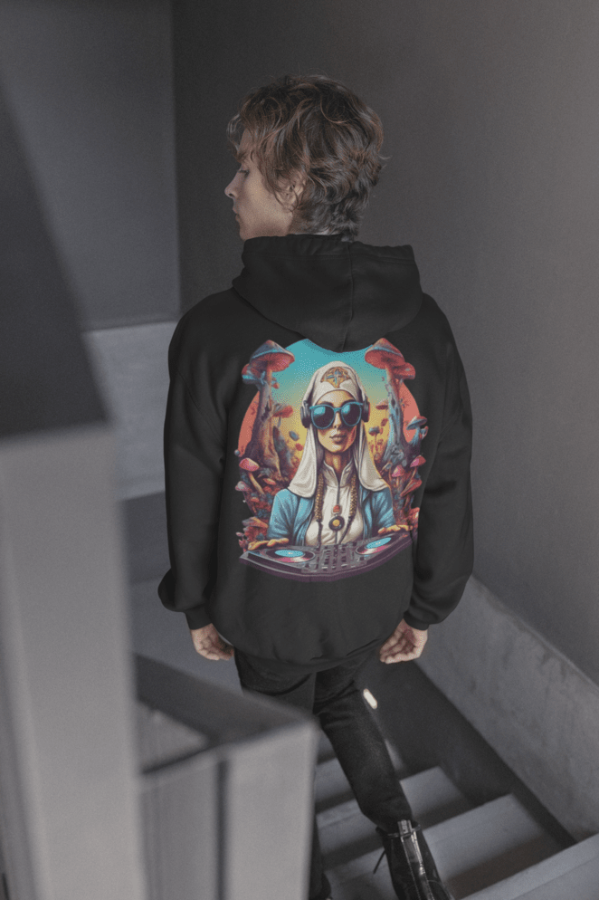 EDM Hoodie | Psychedelic Dj Nun