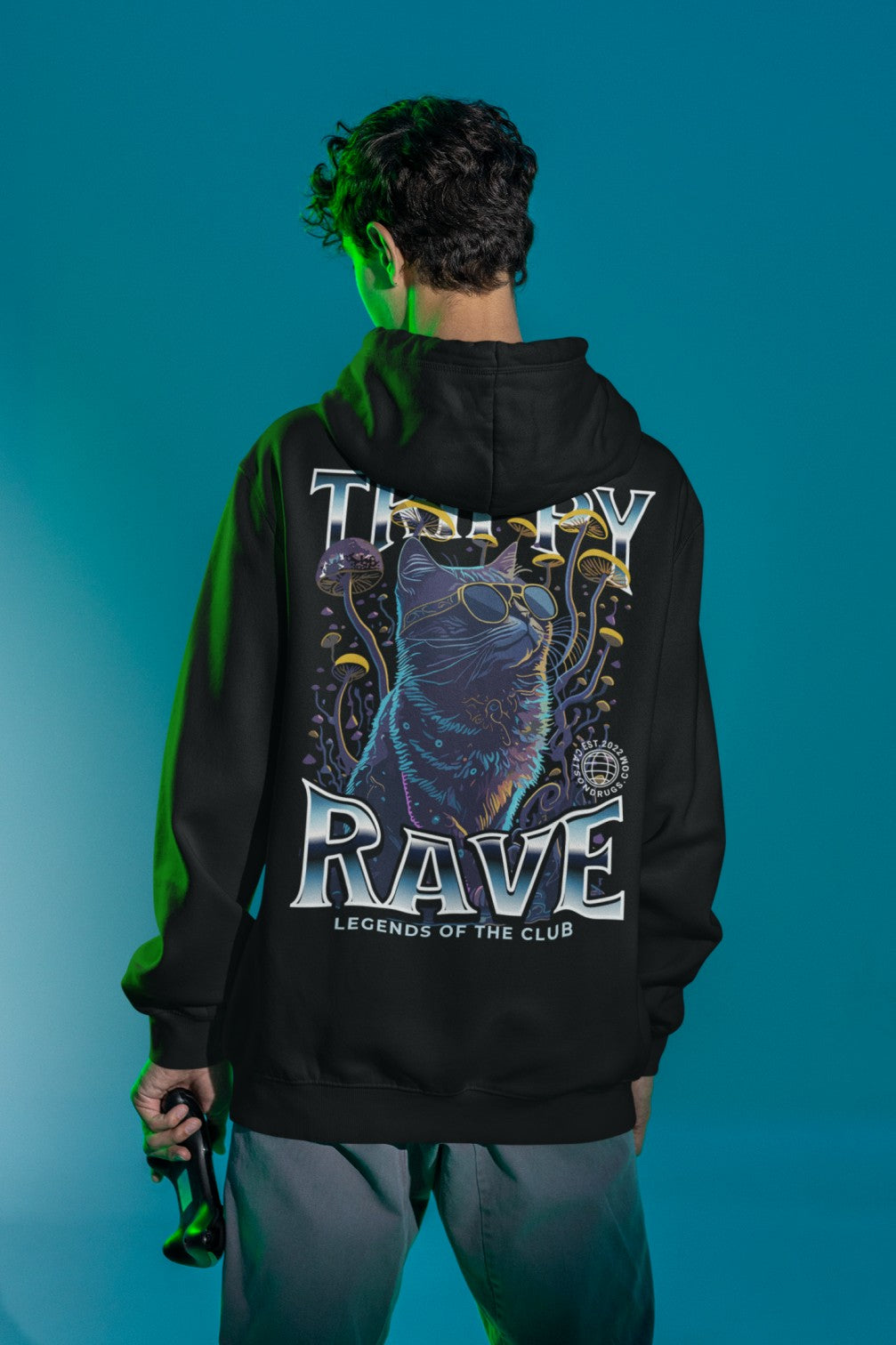 Trippy Rave Cat | Sudadera Trippy