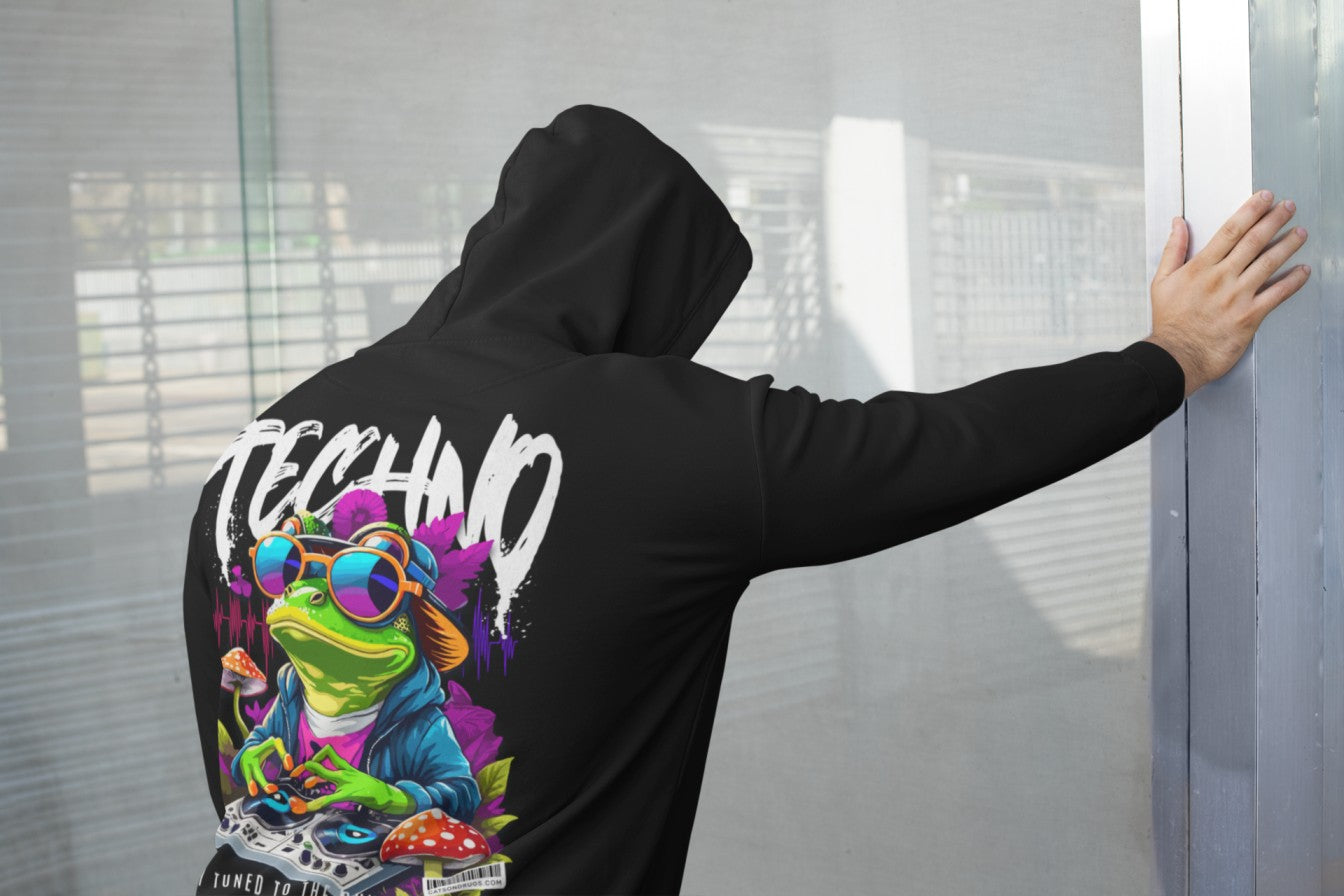 Techno Frog | Trippy Hoodie