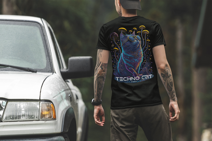 Techno Cat - Unisex T-Shirt - CatsOnDrugs