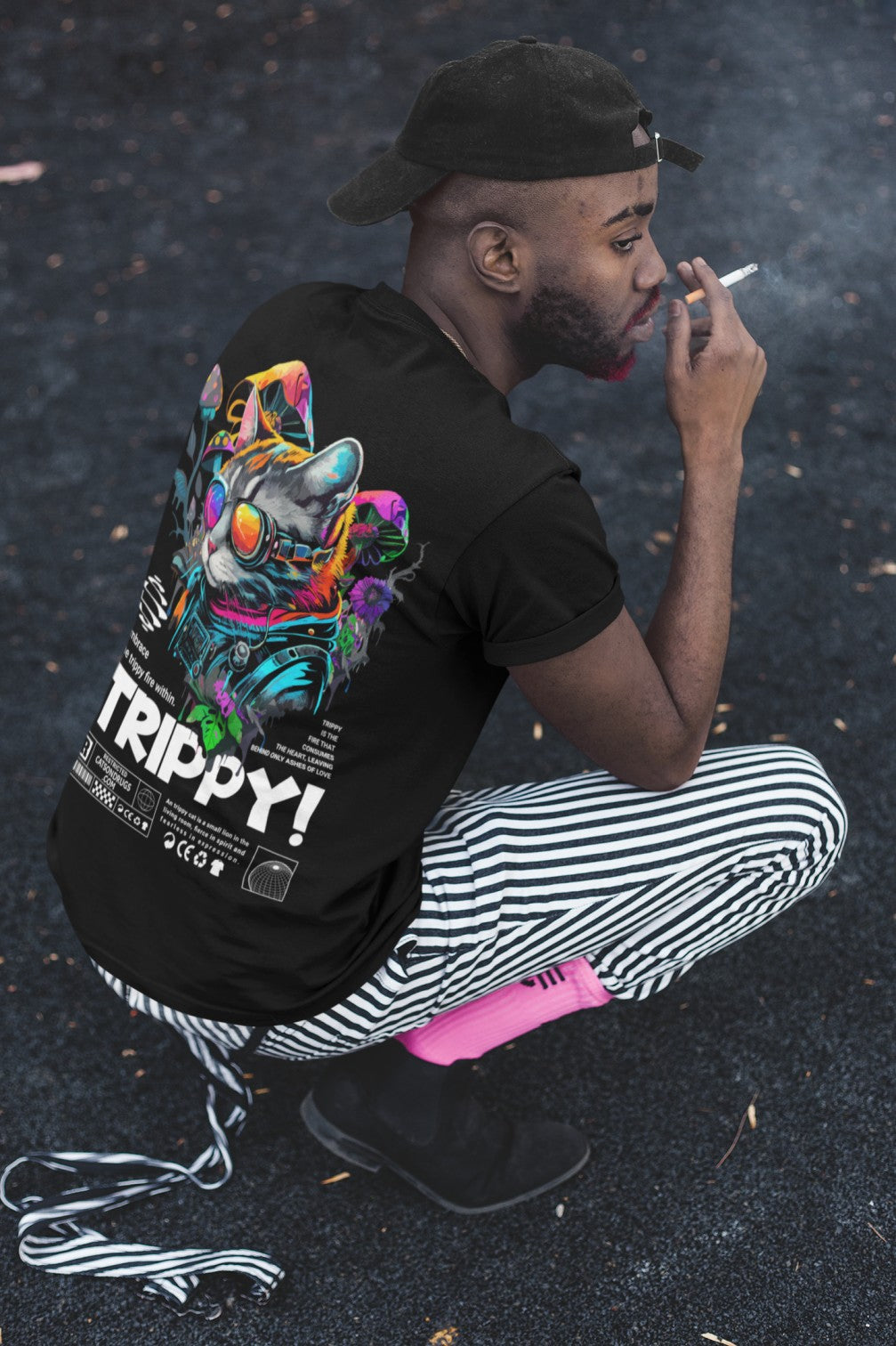 Trippy Cat | Psychedelic T-Shirt
