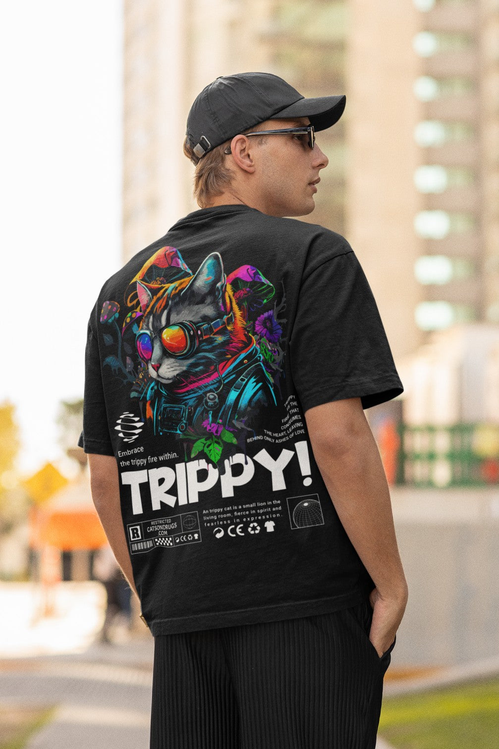 Trippy Cat | Psychedelic T-Shirt