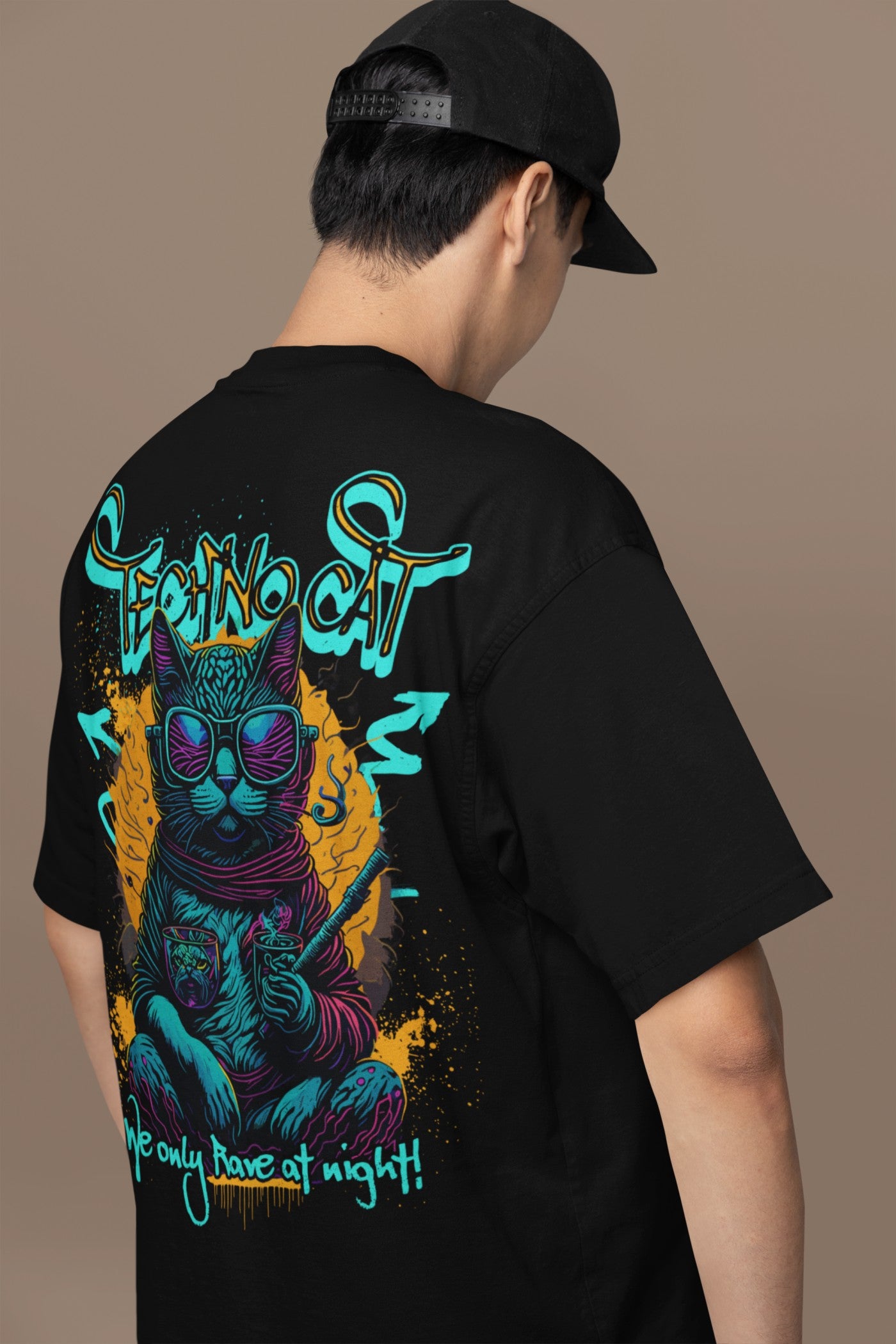 Camiseta techno | Rave Cat
