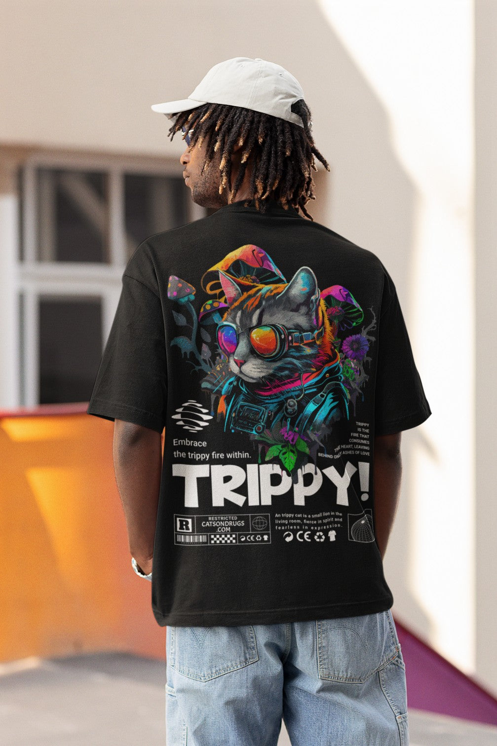 Trippy Cat | Psychedelic T-Shirt