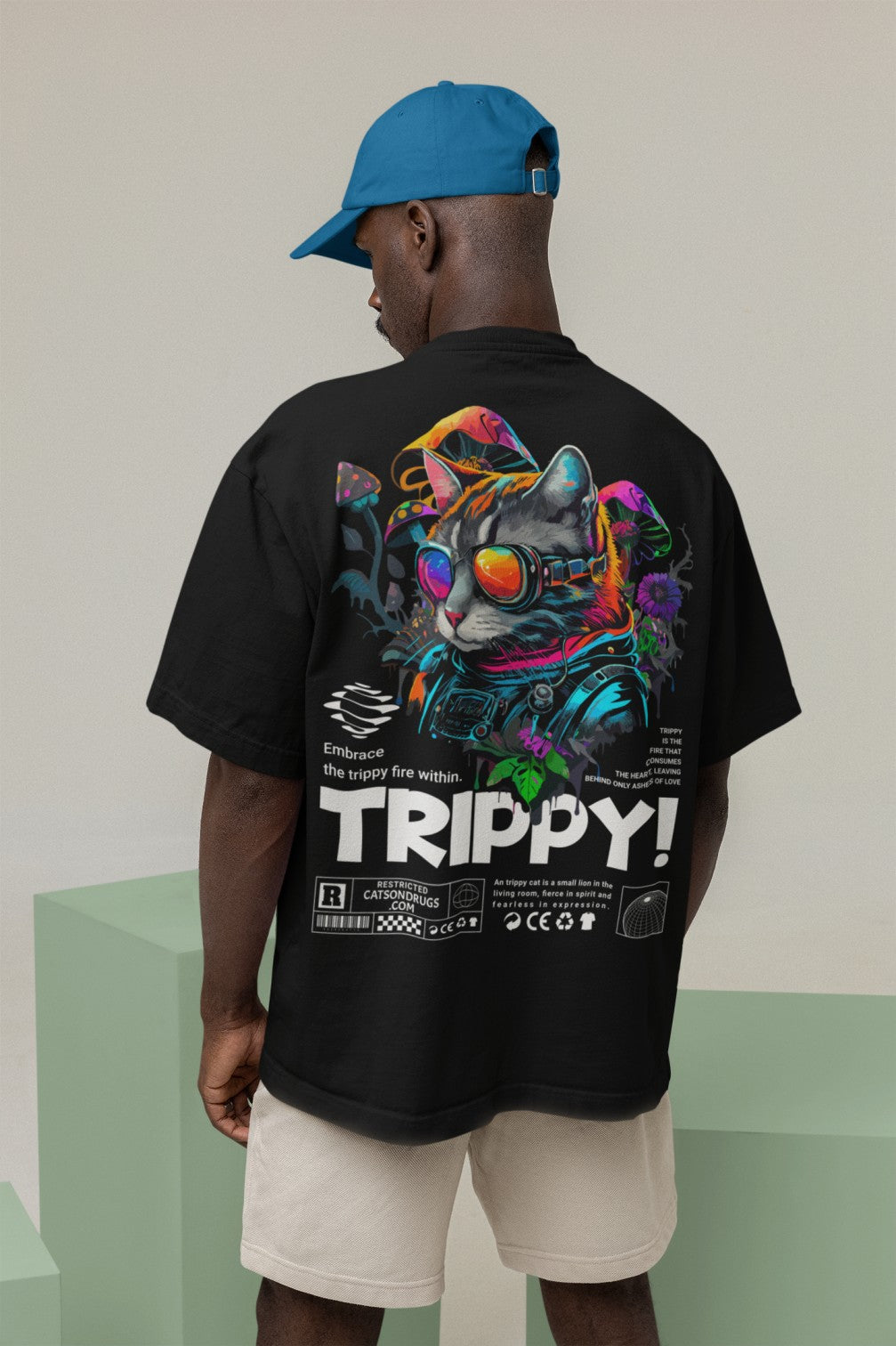 Trippy Cat | Psychedelic T-Shirt